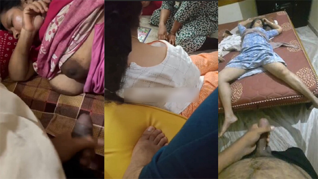 Two Horny Son Masturbating By – Sleeping All Family Members