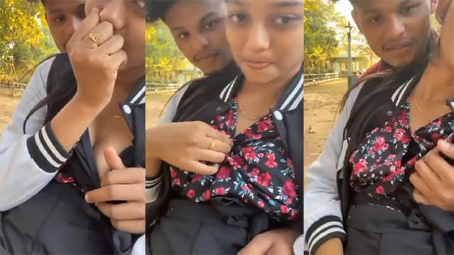Sweet School Girl Boobs – BF Outdoor Hard Play MMS